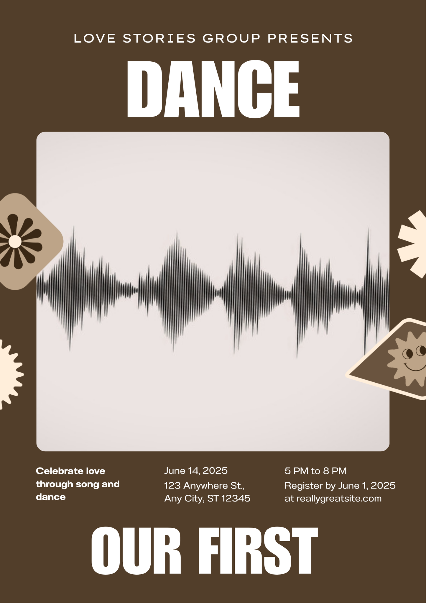 Custom First Dance song sound wave wedding canvas