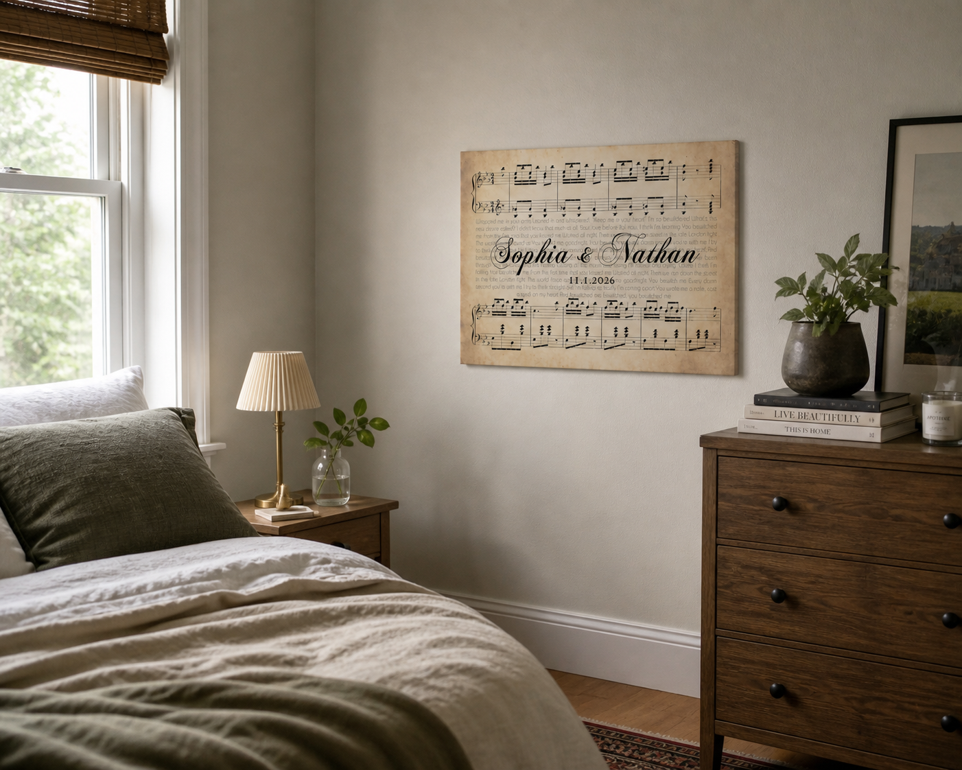 Capture Your Love Story with Personalized Song Lyrics - Unique Wedding Gift Idea - Custom Song Lyrics on Canvas - Timeless Wedding Keepsake (Copy)