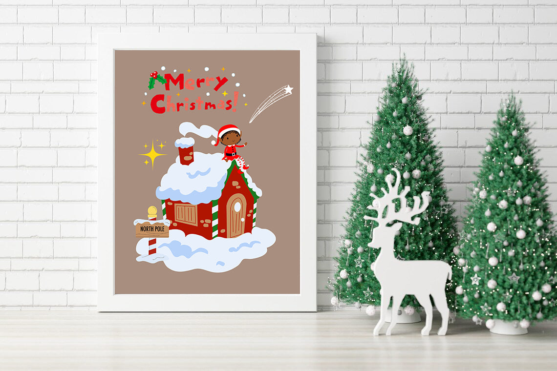 Cozy Christmas at the North Pole Santa’s Home A Festive Night