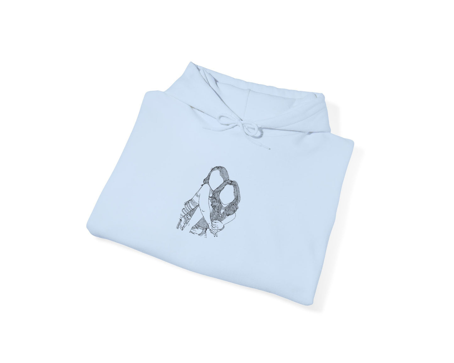 Custom Embroidered Photo Hoodie Personalized Outline Sweatshirt Custom Hoodie