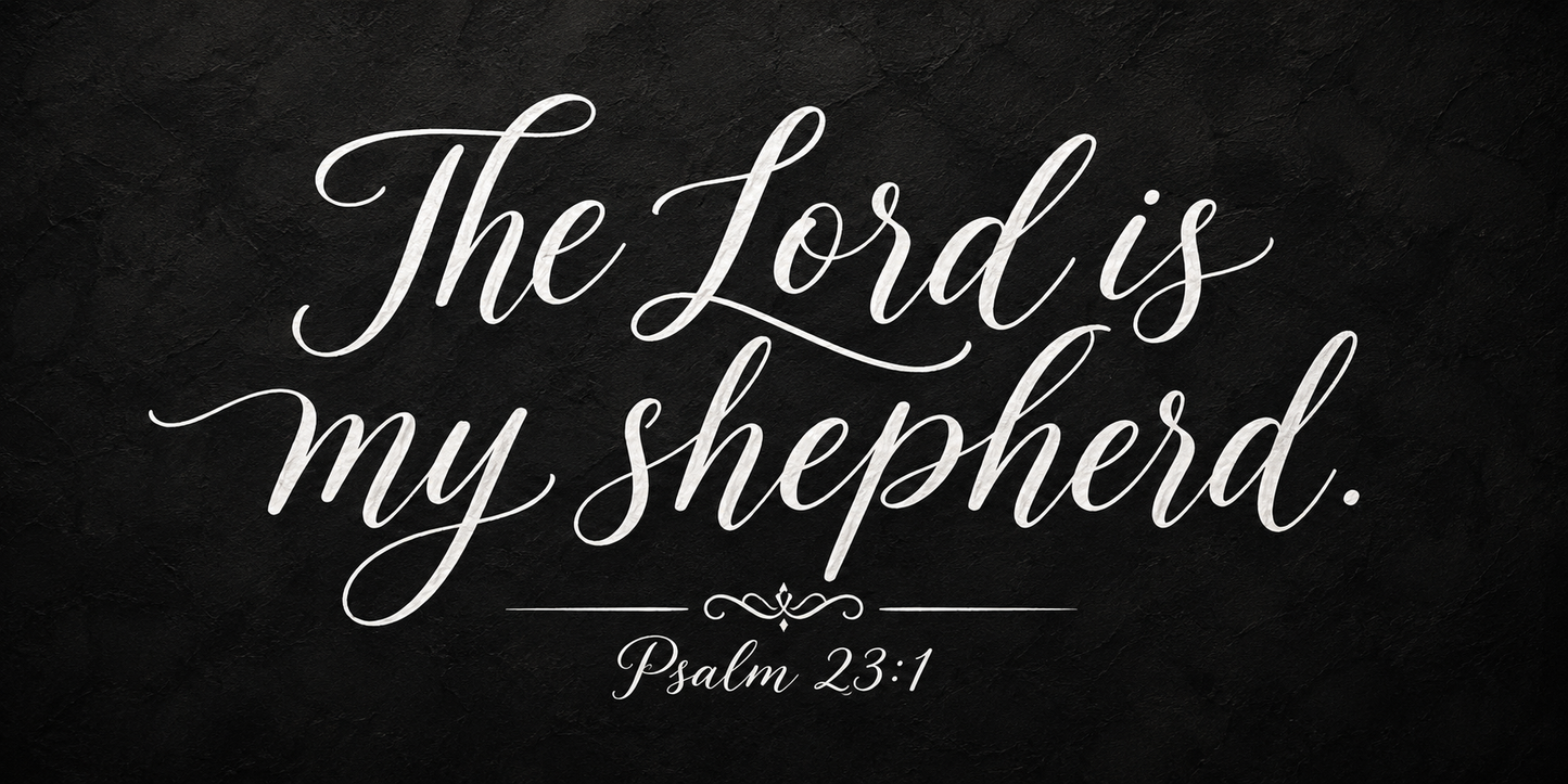 Psalm 23 Lord is My Shepherd Christian Canvas
