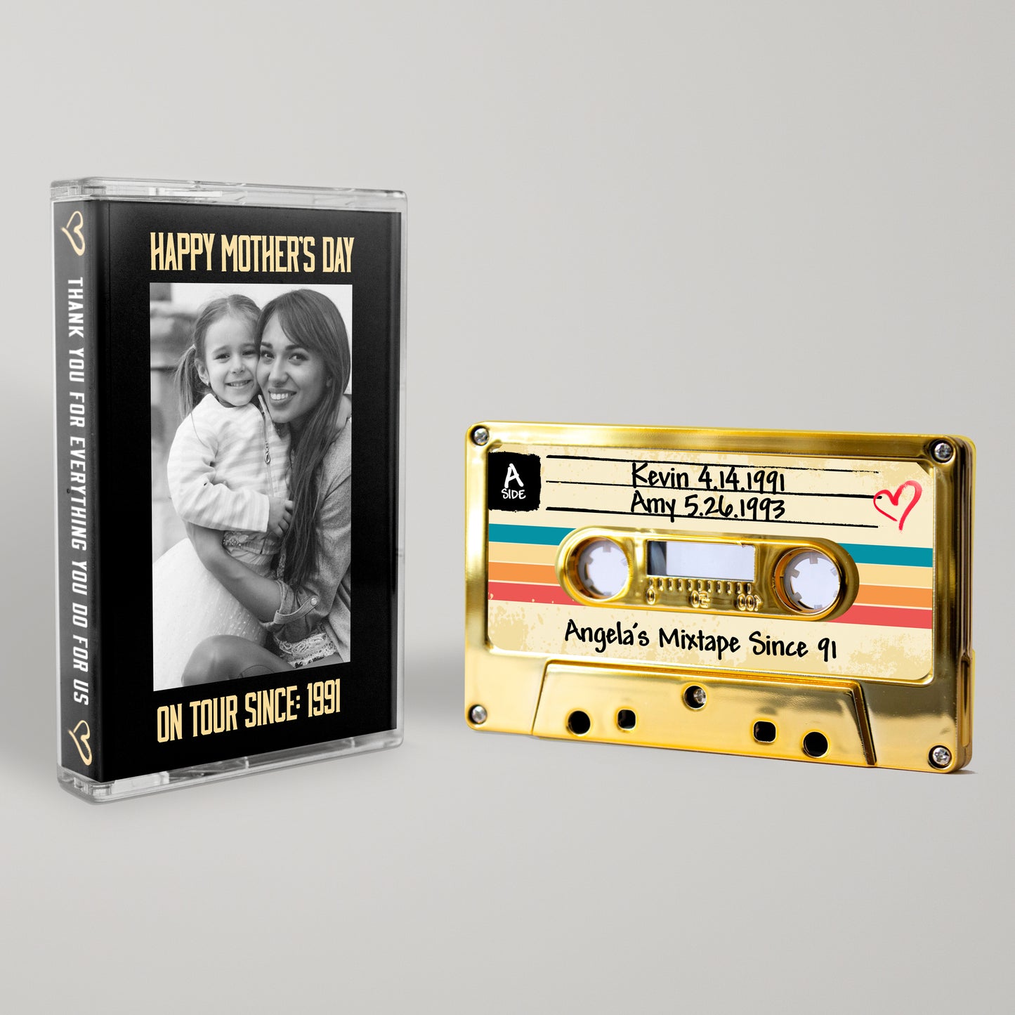 Custom Mother's Day Mixtape Personalized Song Lyrics Gift She’ll Cherish Forever - Personalized Mixtape for Mom – Song Lyric Gift from Daughter or Son