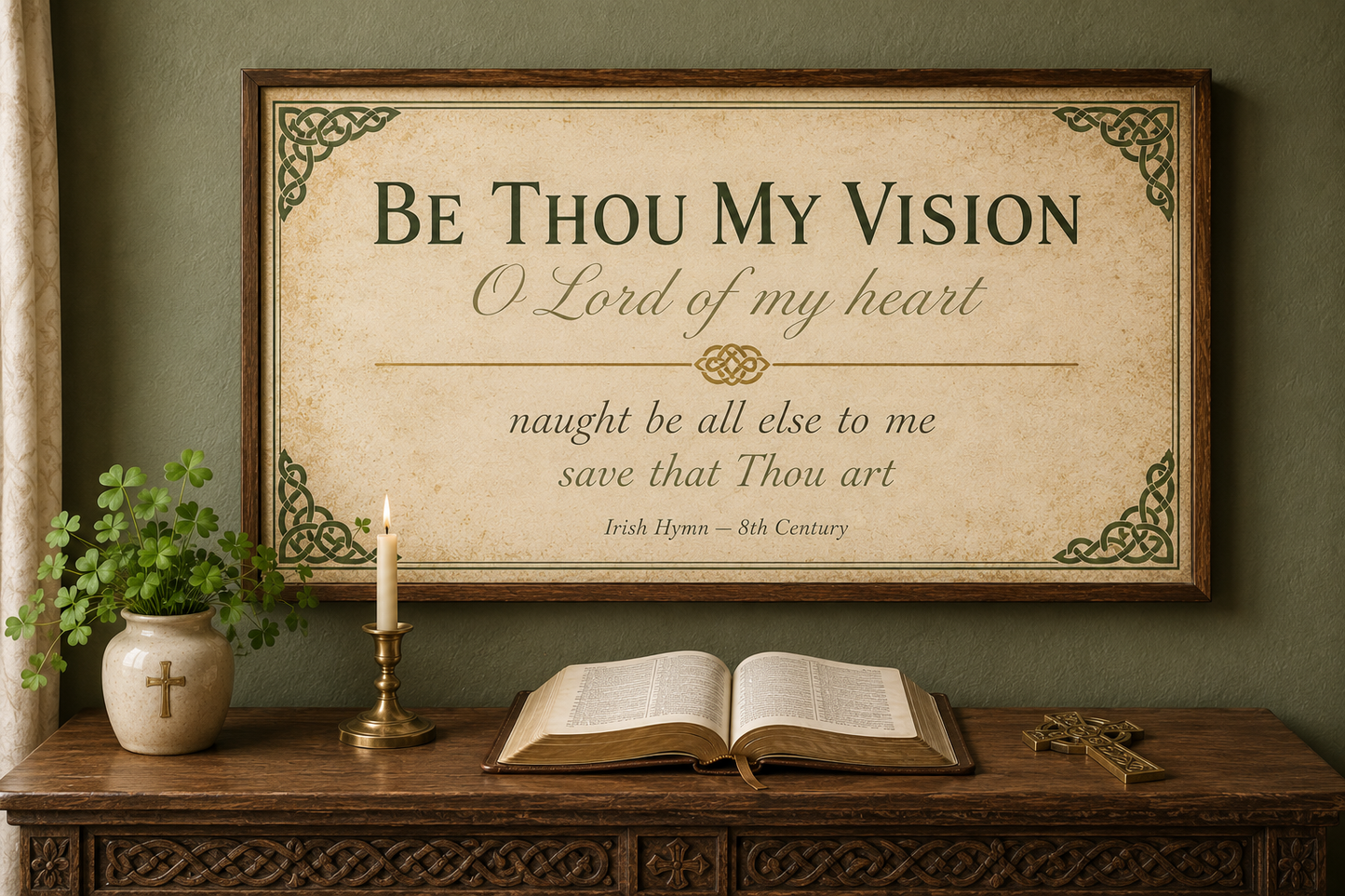 Be Thou My Vision Celtic Christian Canvas