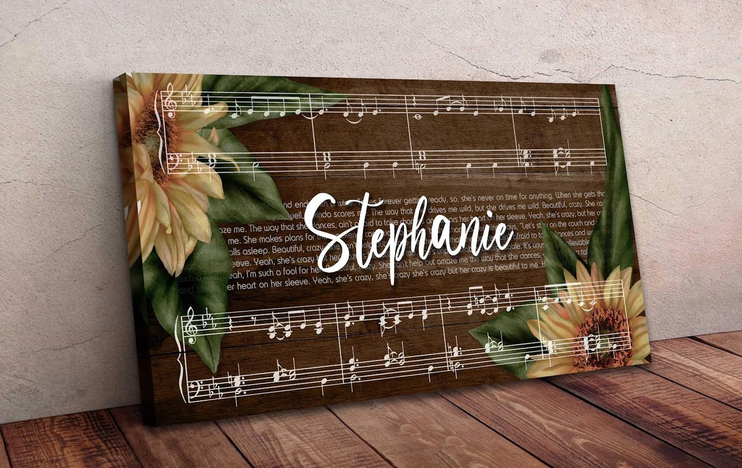 Personalized Child Name Canvas - Custom Child Canvas - Child Music Canvas - Your Child’s Song - Lyric Canvas Art - Choose Any Song