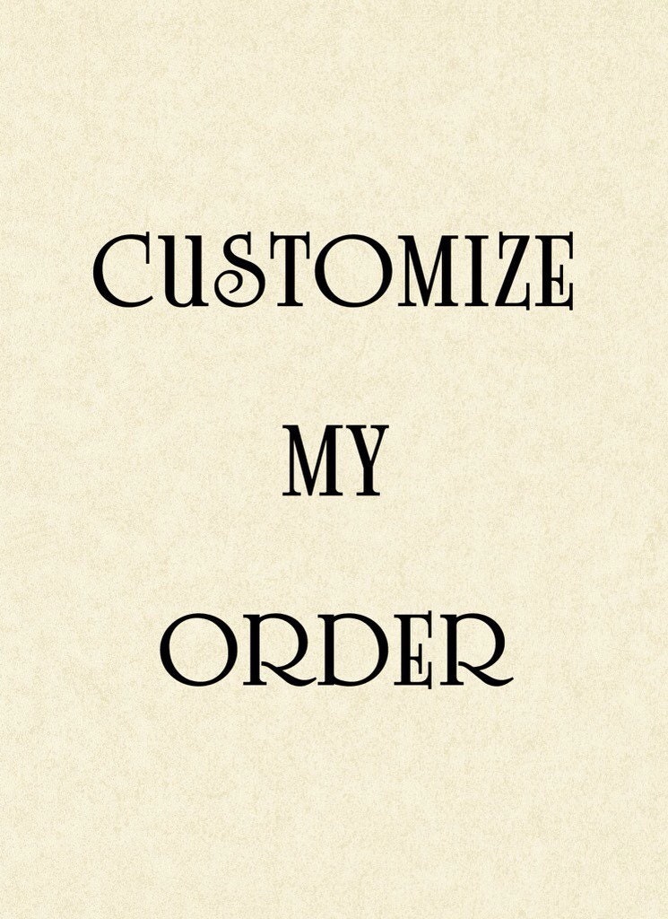 Customize The Order