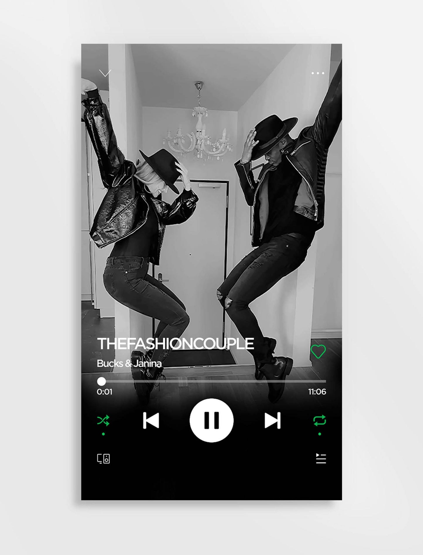 Spotify Couple Picture Full Image Canvas Art