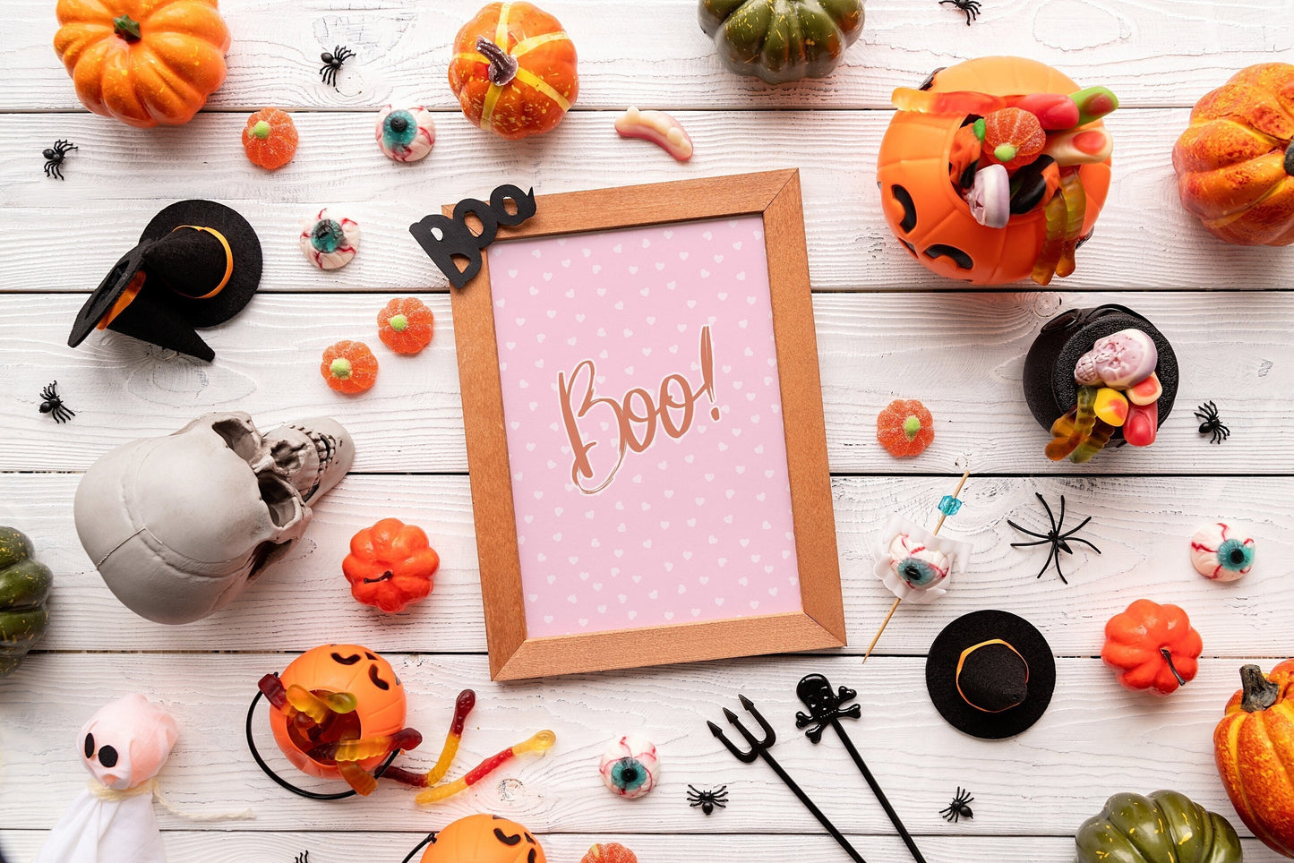 Halloween Hearts Boo Boho Wall Decor