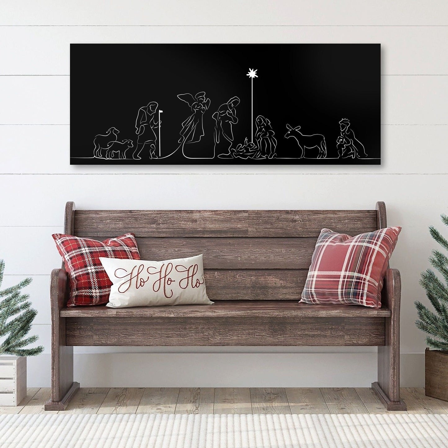 Nativity Scene Christmas Canvas Wall Decor