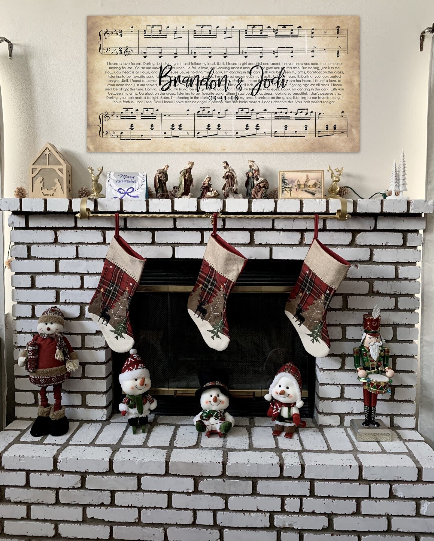 Christmas Gift - Personalized Music Canvas - ANY SONG