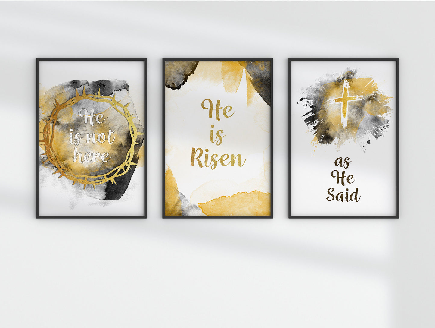 Easter Decoration He Is Risen As He Said Bible Verse Wall Art Christian Religious Sign Scripture Quote Artwork Poster Print