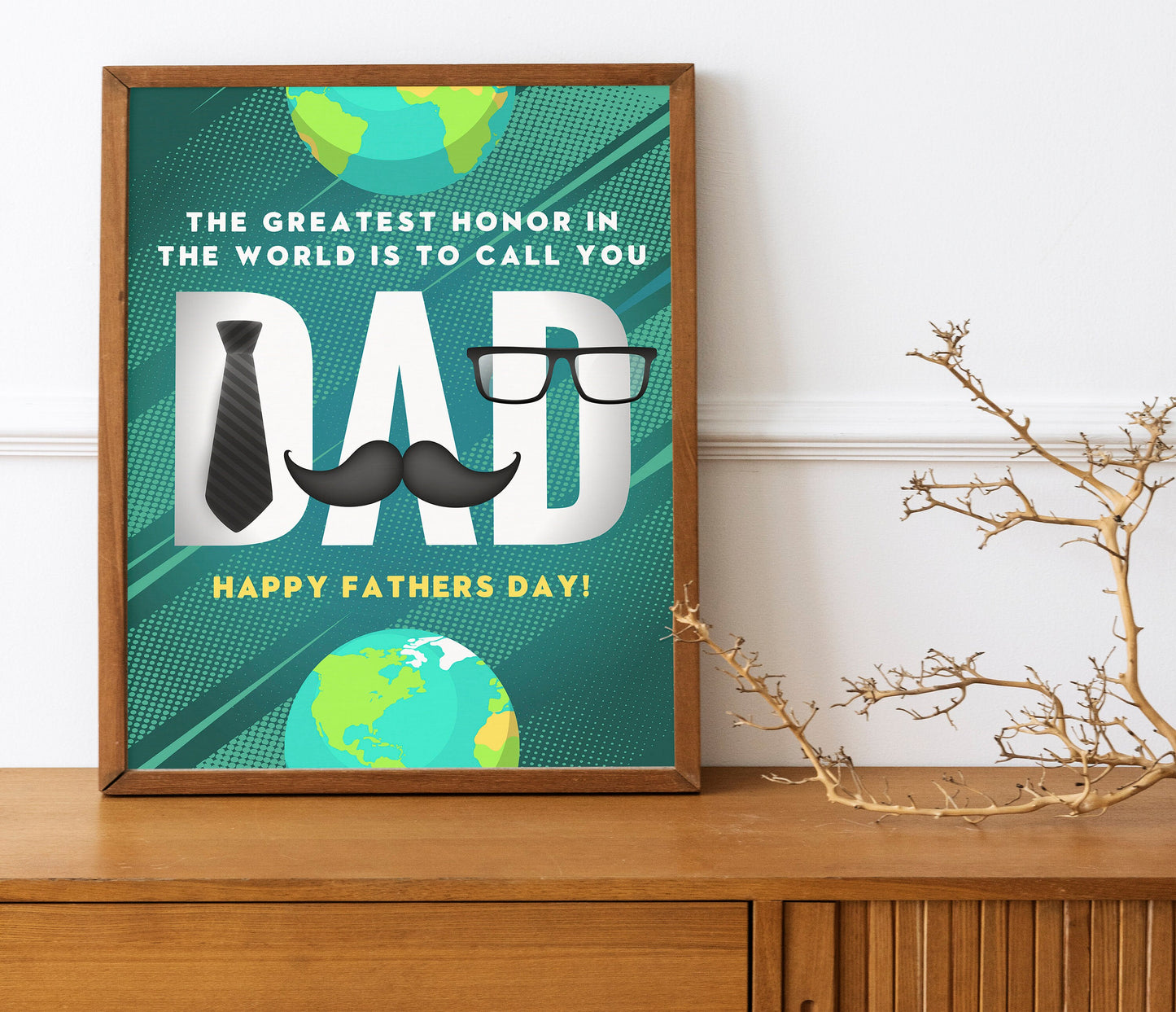 Father’s Day Gift, Globes Print, Child Gift to Dad, Gift For Dad, Gift From Child, Fathers Day, Art Print