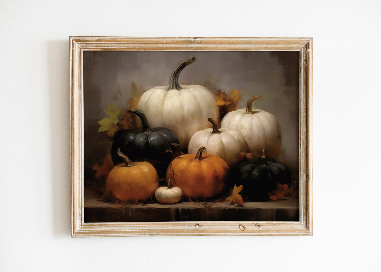 Halloween Fall Pumpkins Art Print, Halloween, Halloween Art, Pumpkin Art, Fall Art, Halloween Illustration, Happy Halloween