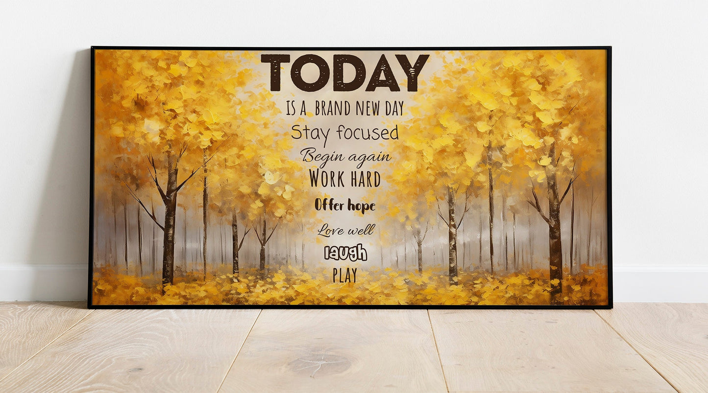Motivational Quote Canvas Art Print, Motivational Wall Decor