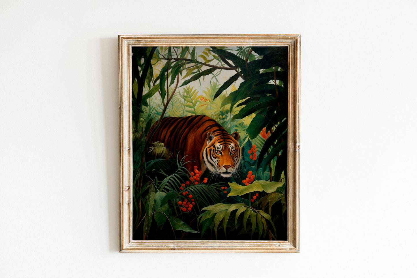 Tiger Illustration Art Print, Tiger Nursery Art, Tiger Boho Art, Animal Nursery Art, Colorful Nursery Art, Nursery Decor, Boho, Tiger Art