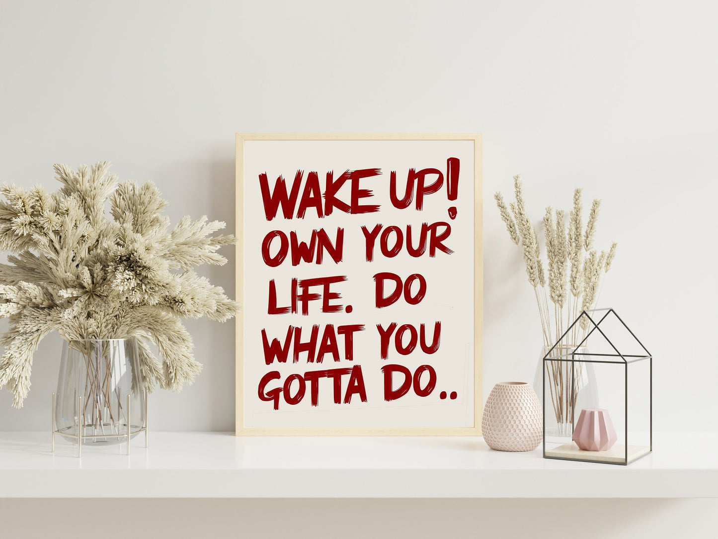Motivational Art Print, Mental Motivation, Positivity