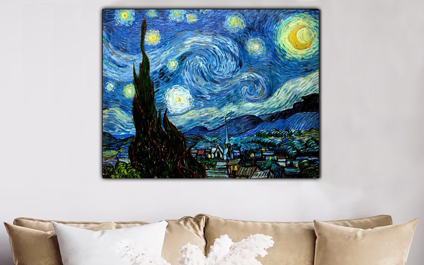 Starry Night Vincent Van Gogh High Quality Canvas Print