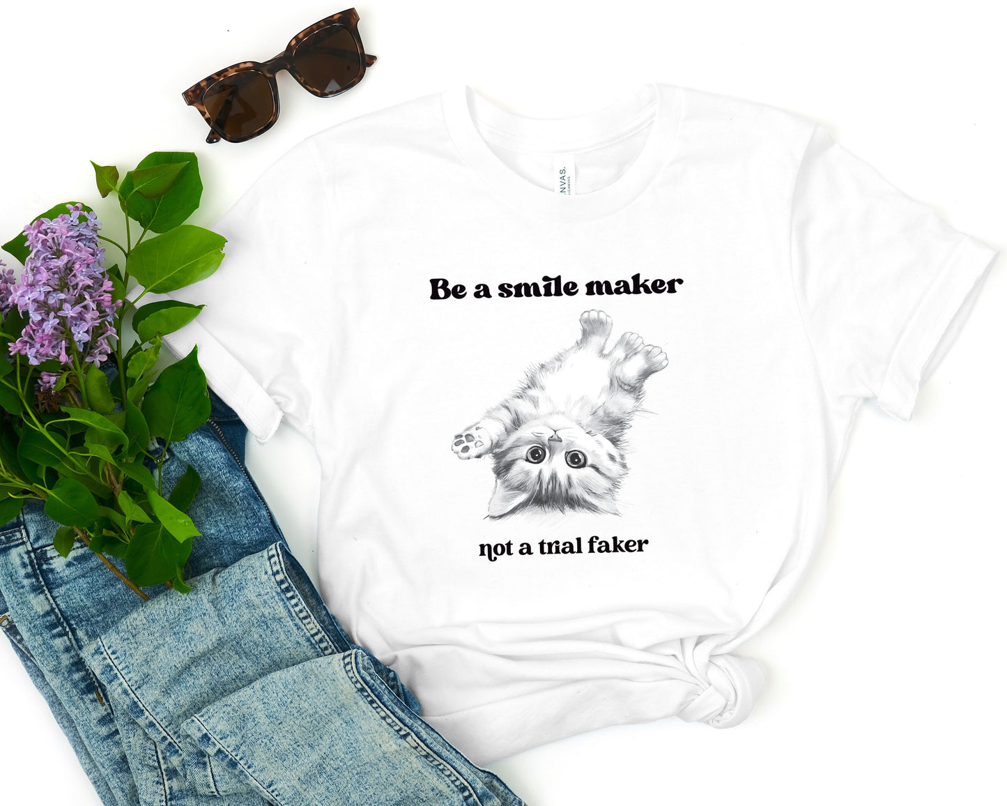 Be A Smile Maker Cat T-Shirt
