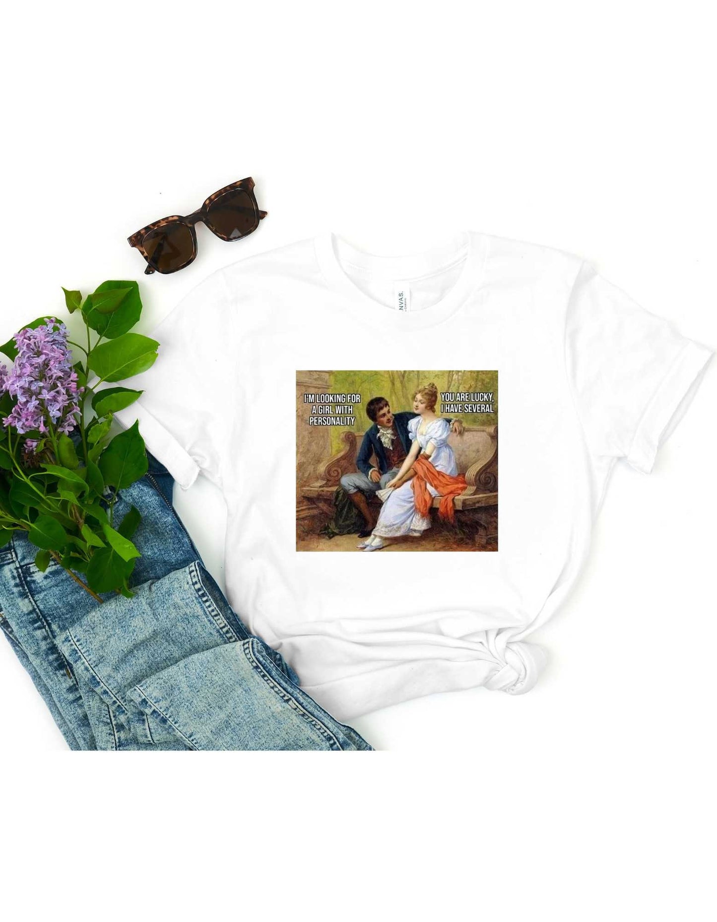 A girl with personality shirt - Victorian Humor Memes Shirt - Cool Design Tshirt - Historian Shirt