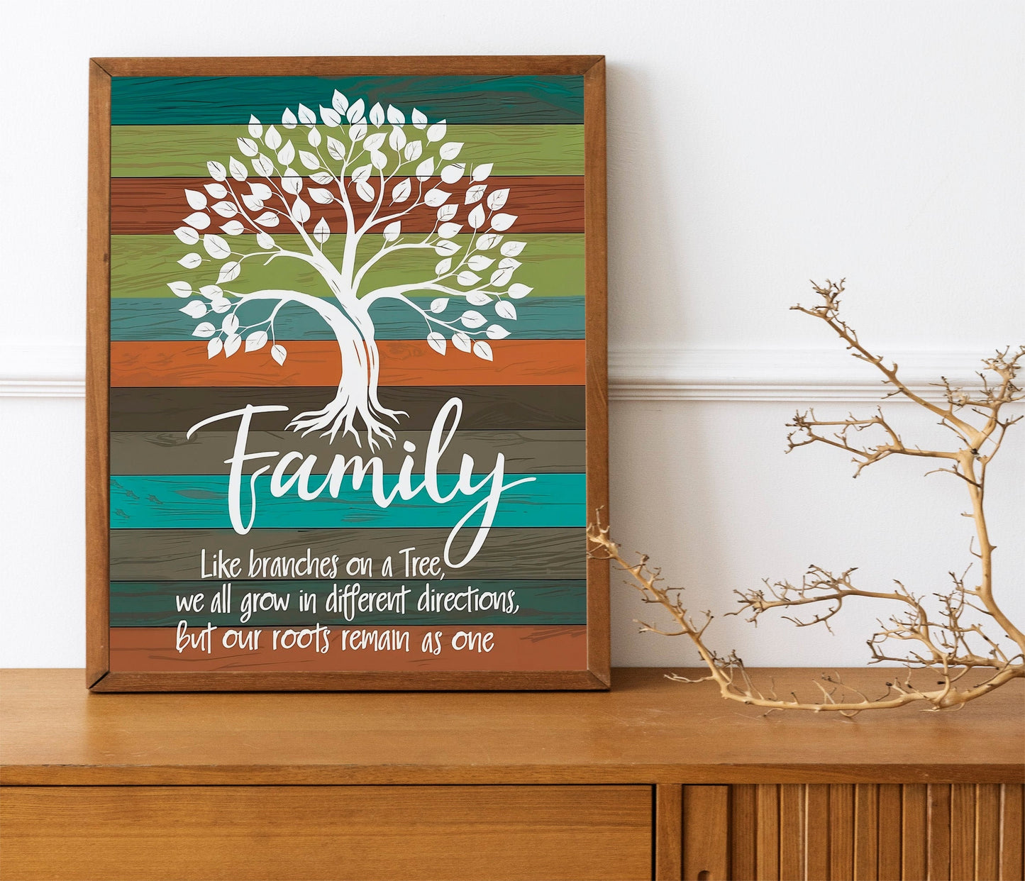 Family Like Branches On A Tree Sign Family Wall Decor Wedding Gift Anniversary Sign Farmhouse Sign for Home Decoration