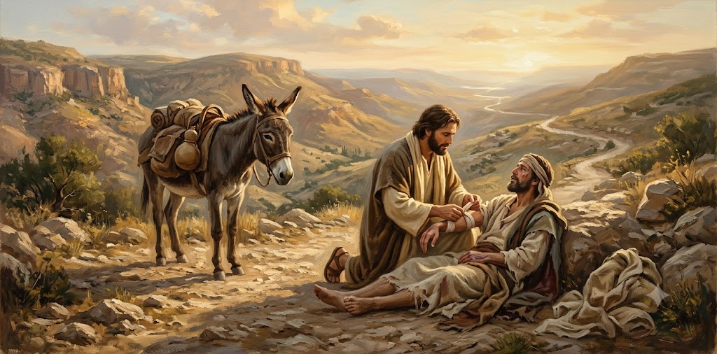 Good Samaritan Luke 10 parable painting