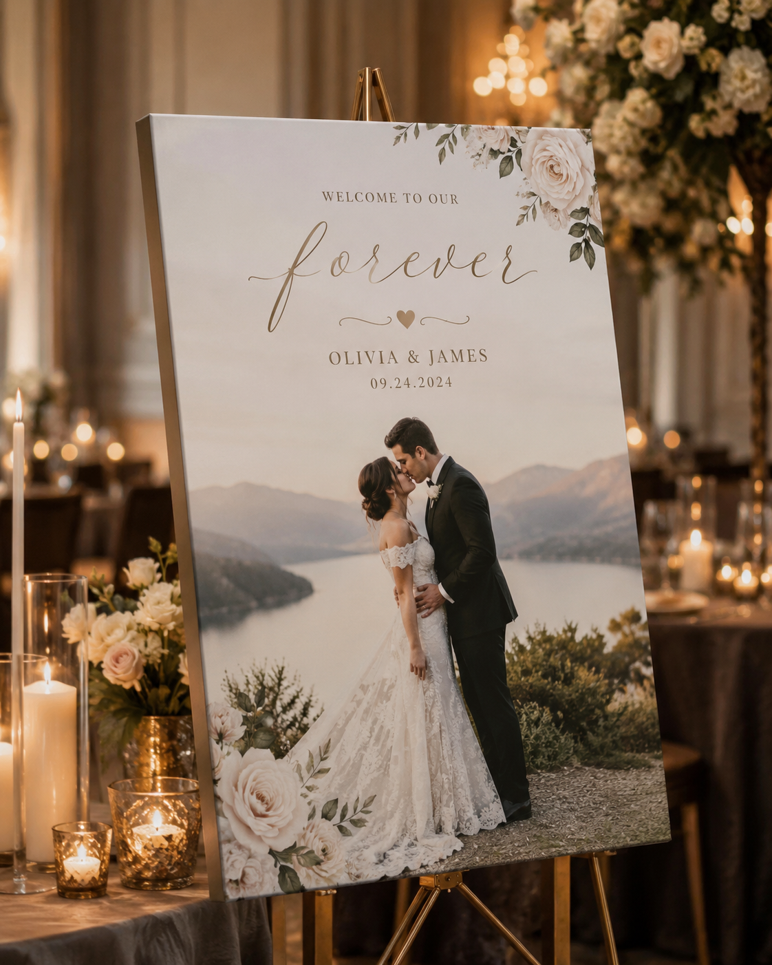 Wedding officiant thank you canvas