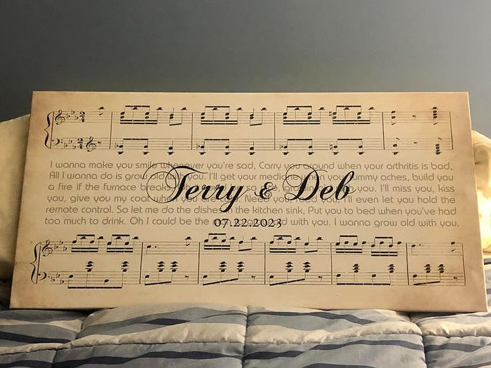 Summer wedding season 2026 gift guide — wedding song canvas