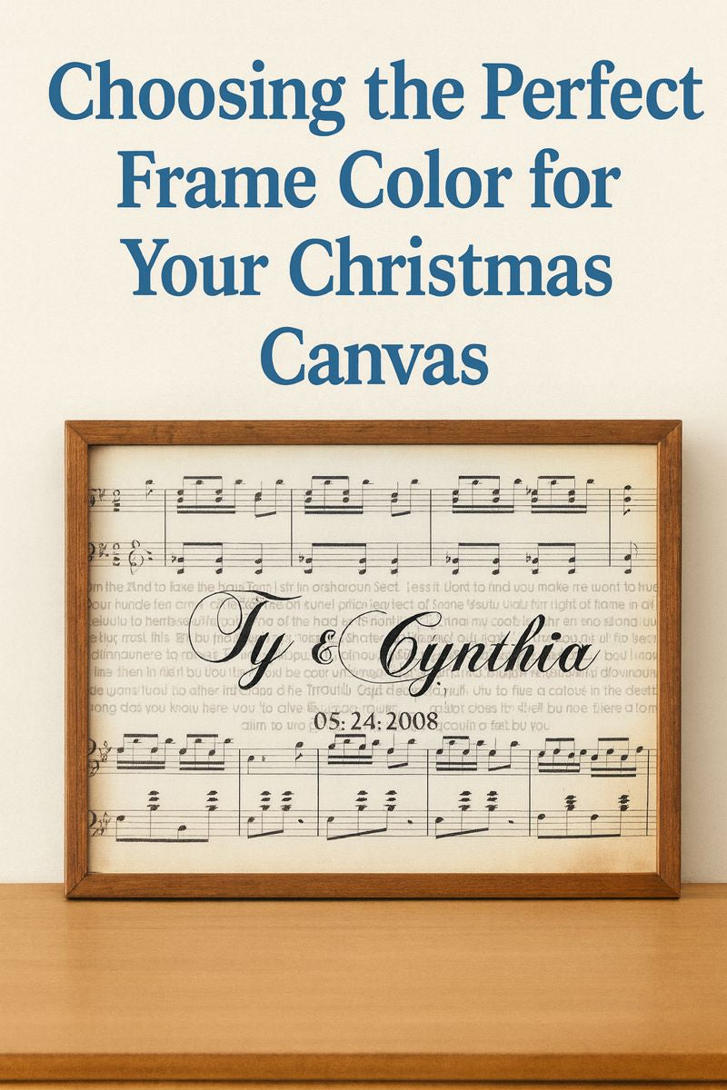 Choosing the Perfect Frame Color for Your Christmas Canvas