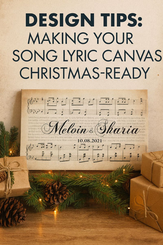 Design Tips: Making Your Song Lyric Canvas Christmas-Ready