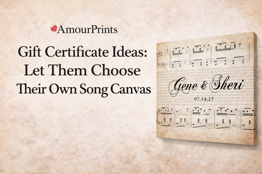 Gift Certificate Ideas: Let Them Choose Their Own Song Canvas