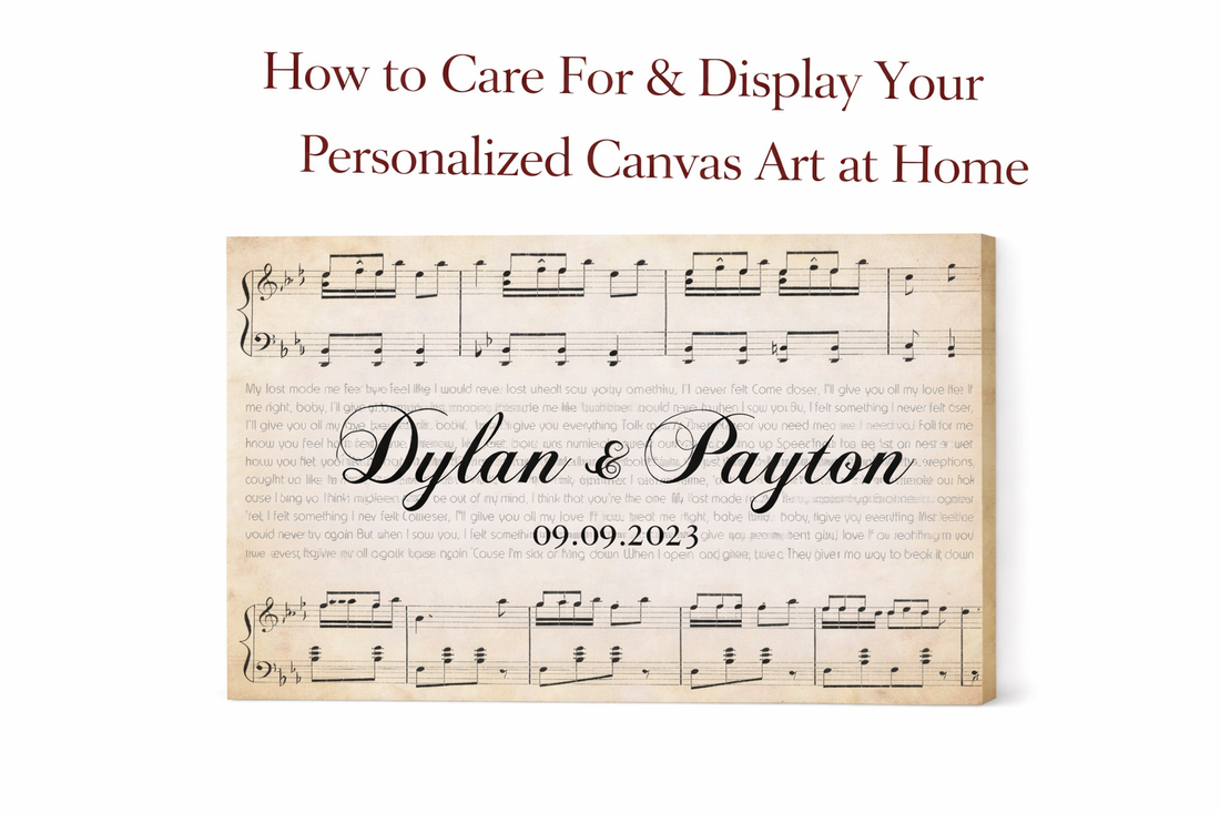 How to Care For & Display Your Personalized Canvas Art at Home