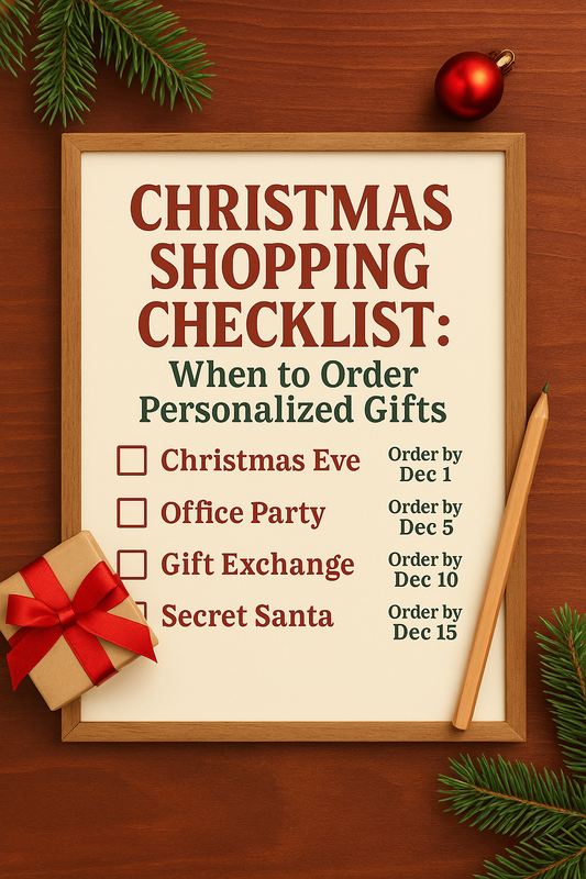 Christmas Shopping Checklist: When to Order Personalized Gifts