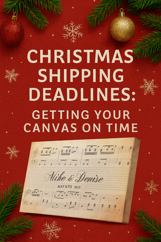 Christmas Shipping Deadlines: Getting Your Canvas on Time