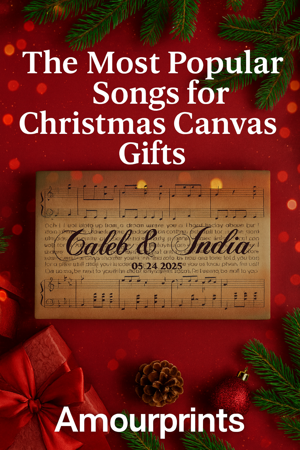 The Most Popular Songs for Christmas Canvas Gifts