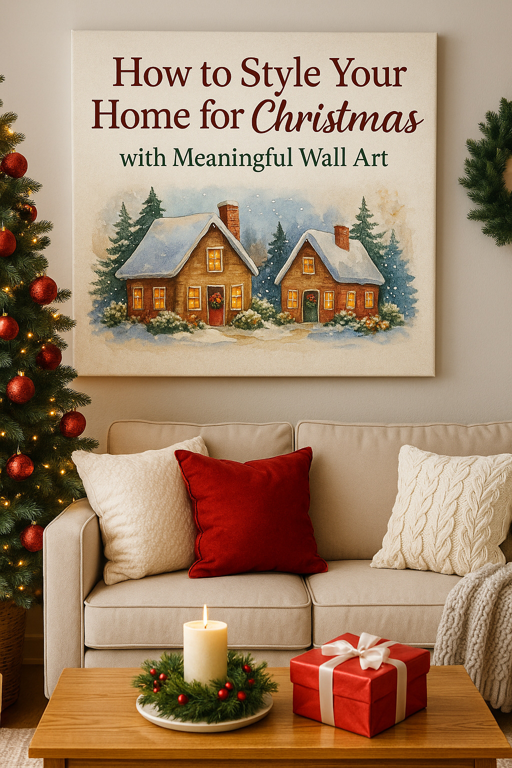 How to Style Your Home for Christmas with Meaningful Wall Art