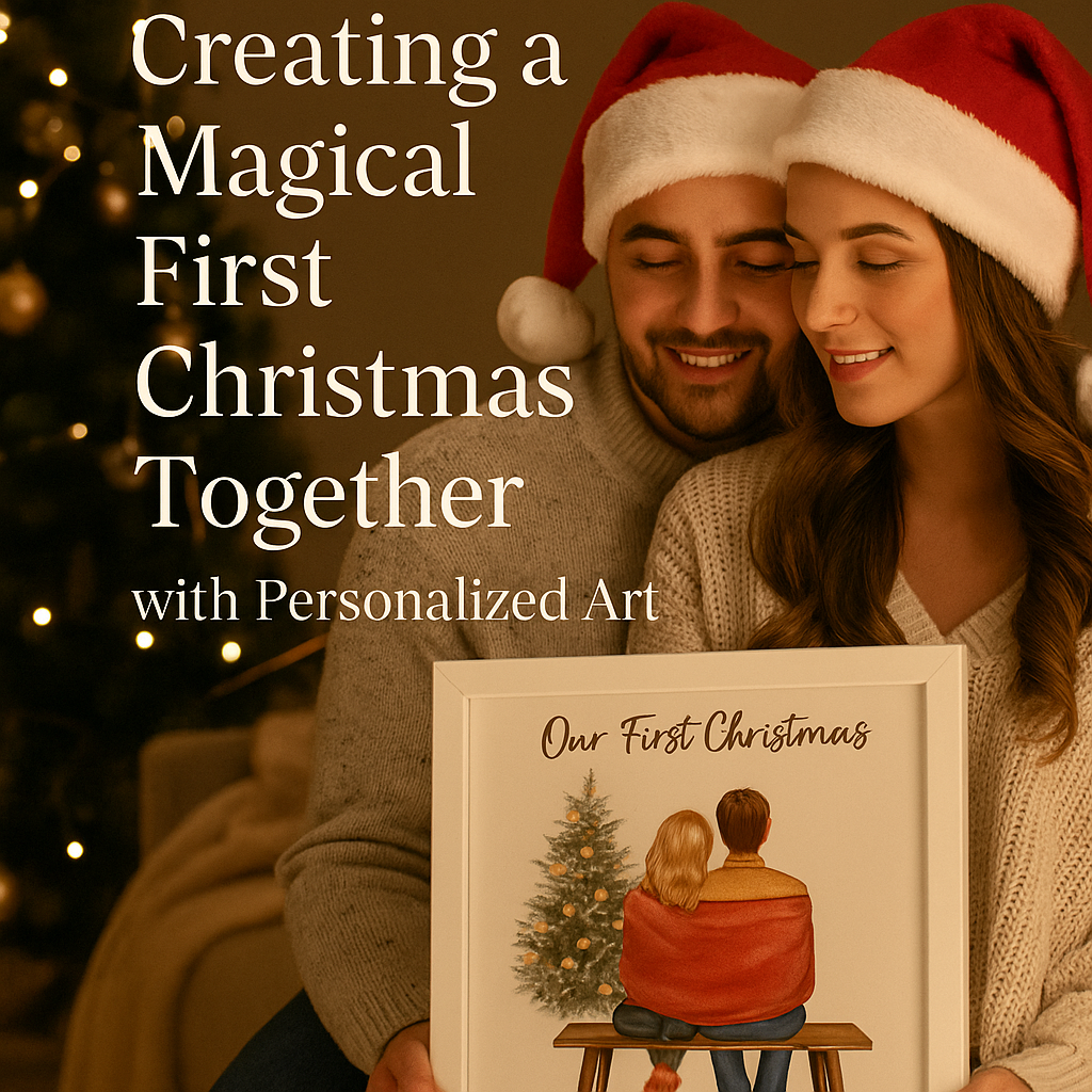 Creating a Magical First Christmas Together with Personalized Art