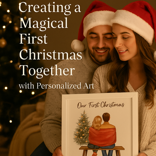 Creating a Magical First Christmas Together with Personalized Art