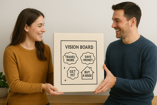 New Year's Resolution Canvas Art for Couples: Visualize Your Shared Dreams
