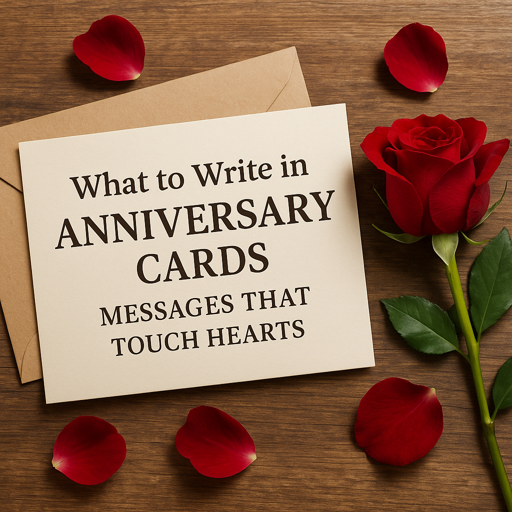 What to Write in Anniversary Cards: Messages That Touch Hearts