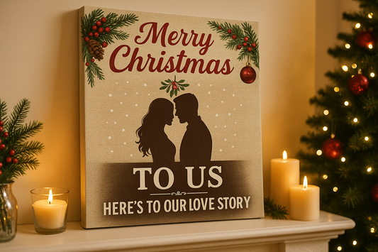 Christmas Canvas Decorations That Celebrate Your Love Story