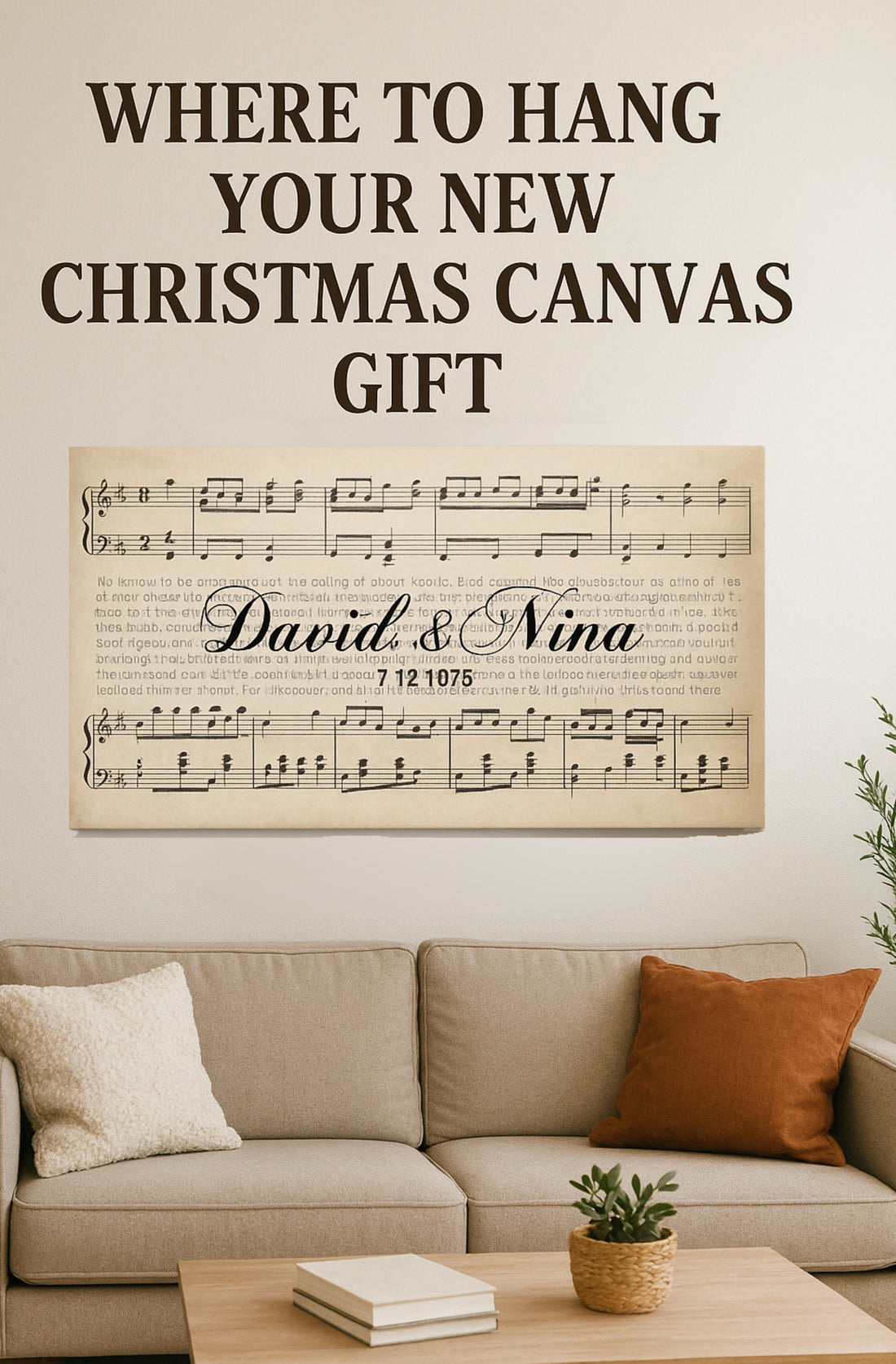 Where to Hang Your New Christmas Canvas Gift