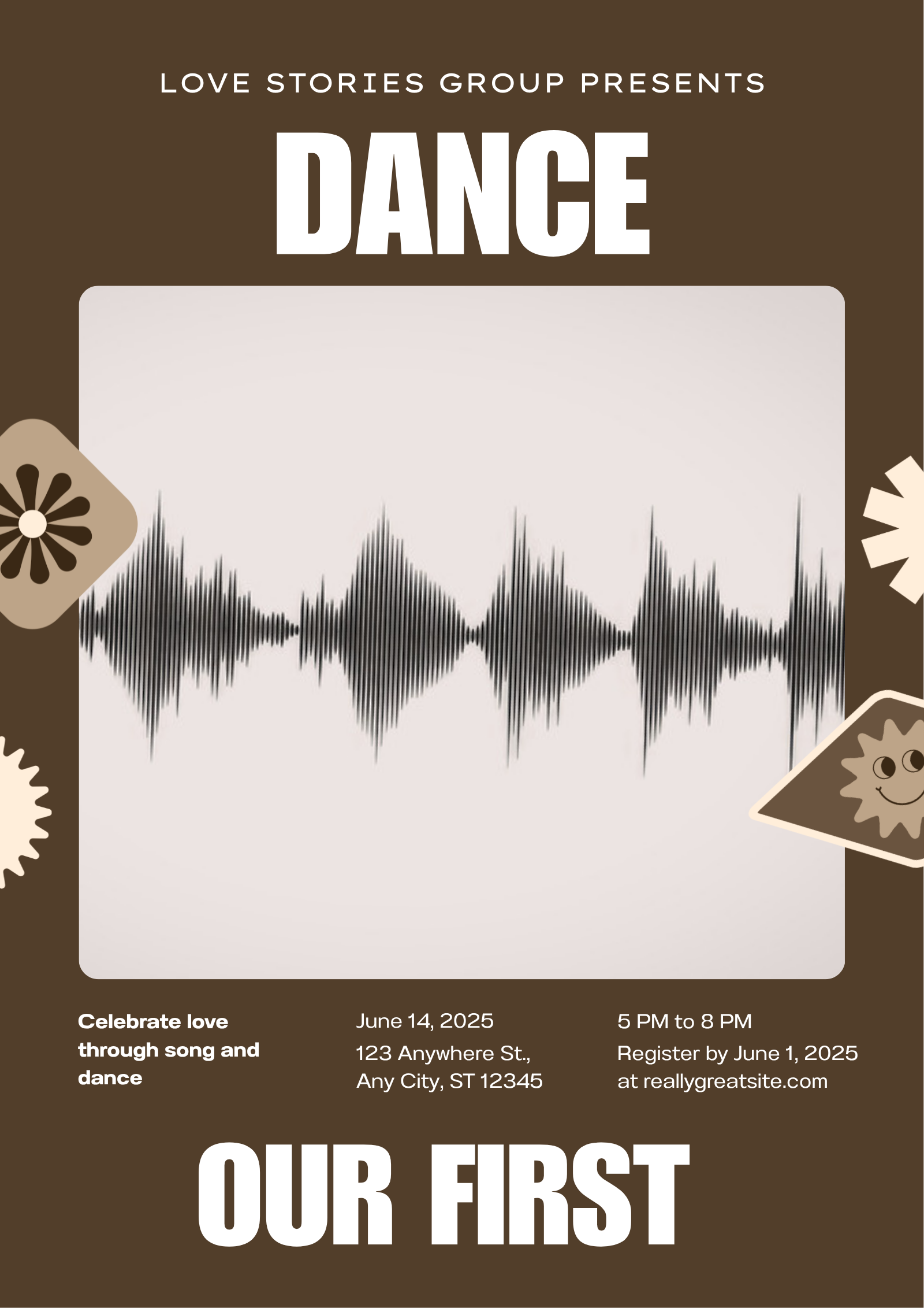 Custom First Dance song sound wave wedding canvas