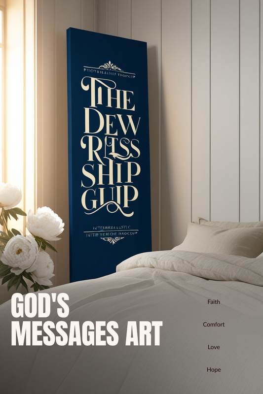 God's Messages Wall Art Canvas I Am With You Trust Me Christian daily affirmation Bible verse sign premium gallery wrapped