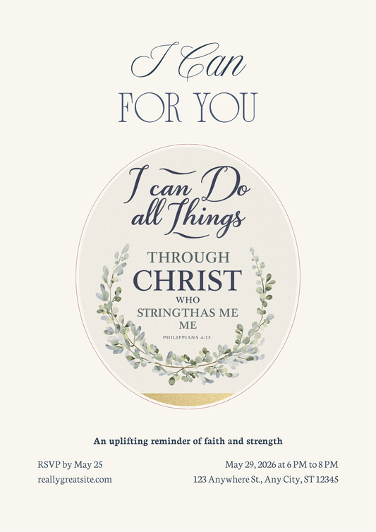 I Can Do All Things Philippians 4:13 Christian canvas wall art