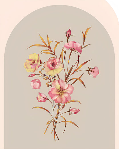 Wildflower Prints, Minimalist Boho Floral Art for Home, Modern Botanical Wall Decor