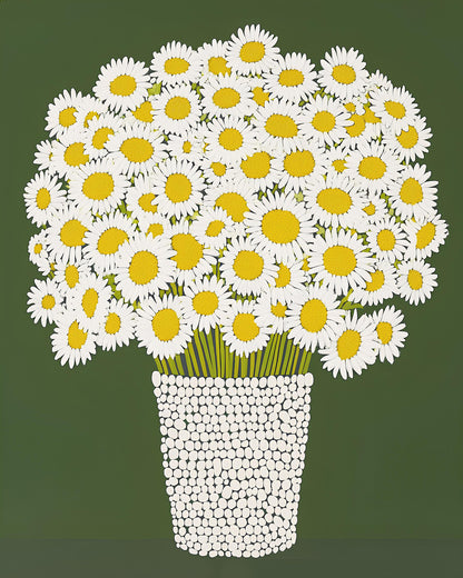 Chamomile Still Life Art Print, Jorey Hurley Botanical Wall Decor, Framed or Unframed Poster