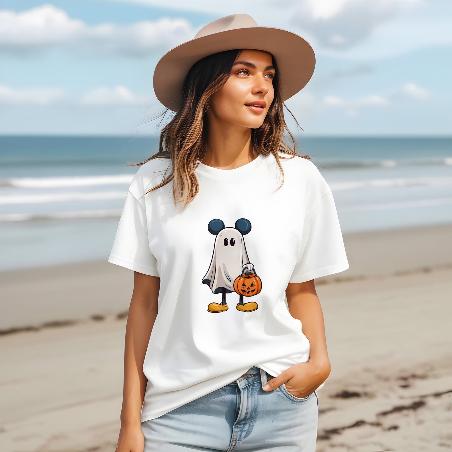 Mickey Ghost Halloween Shirt | Cute Disney-Inspired Trick or Treat Tee | Haunted Mouse Halloween Shirt – Disney Park Inspired Ghost Tee