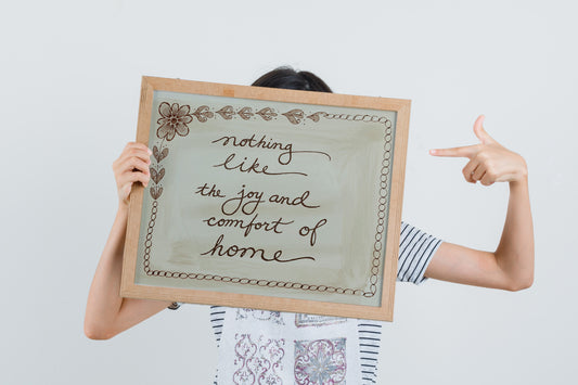 Feels Good to Be Home Poster, Hand-Drawn Daily Affirmation, Bedroom Dorm Wall Art Neutral Decor