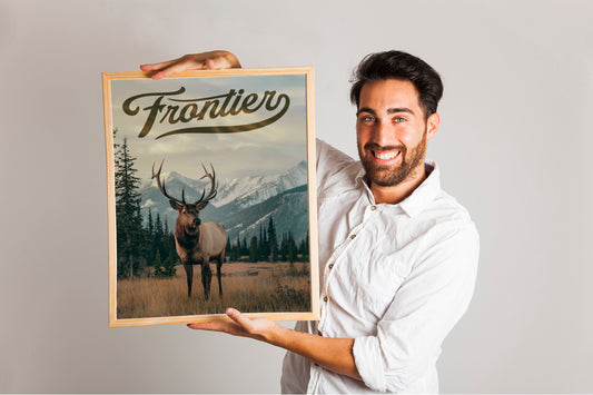 Retro Hunting Art Poster, OldTime Hunting Prints, Outdoorsy Cabin Wall Decor, Gift for Hunter Dad, Rustic Hunting Wall Art