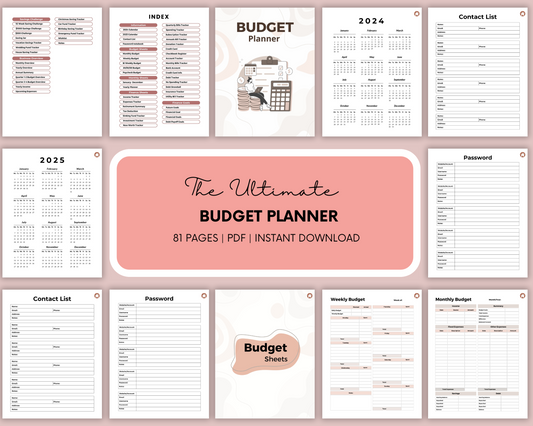 Budget Planner - Eco-Friendly Budget Planner - Monthly Expense Tracker - Weekly Finance Tracker Planner - Daily Budget Planner - To Do List