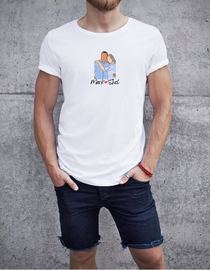 Custom Portrait From Photo T-shirt, Animated art photo Shirt, Custom portrait From Photo Shirt, Couple Matching Valentines day Gift Shirt